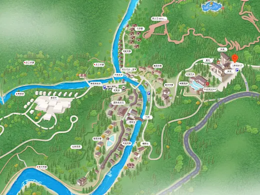昌乐结合景区手绘地图智慧导览和720全景技术，可以让景区更加“动”起来，为游客提供更加身临其境的导览体验。